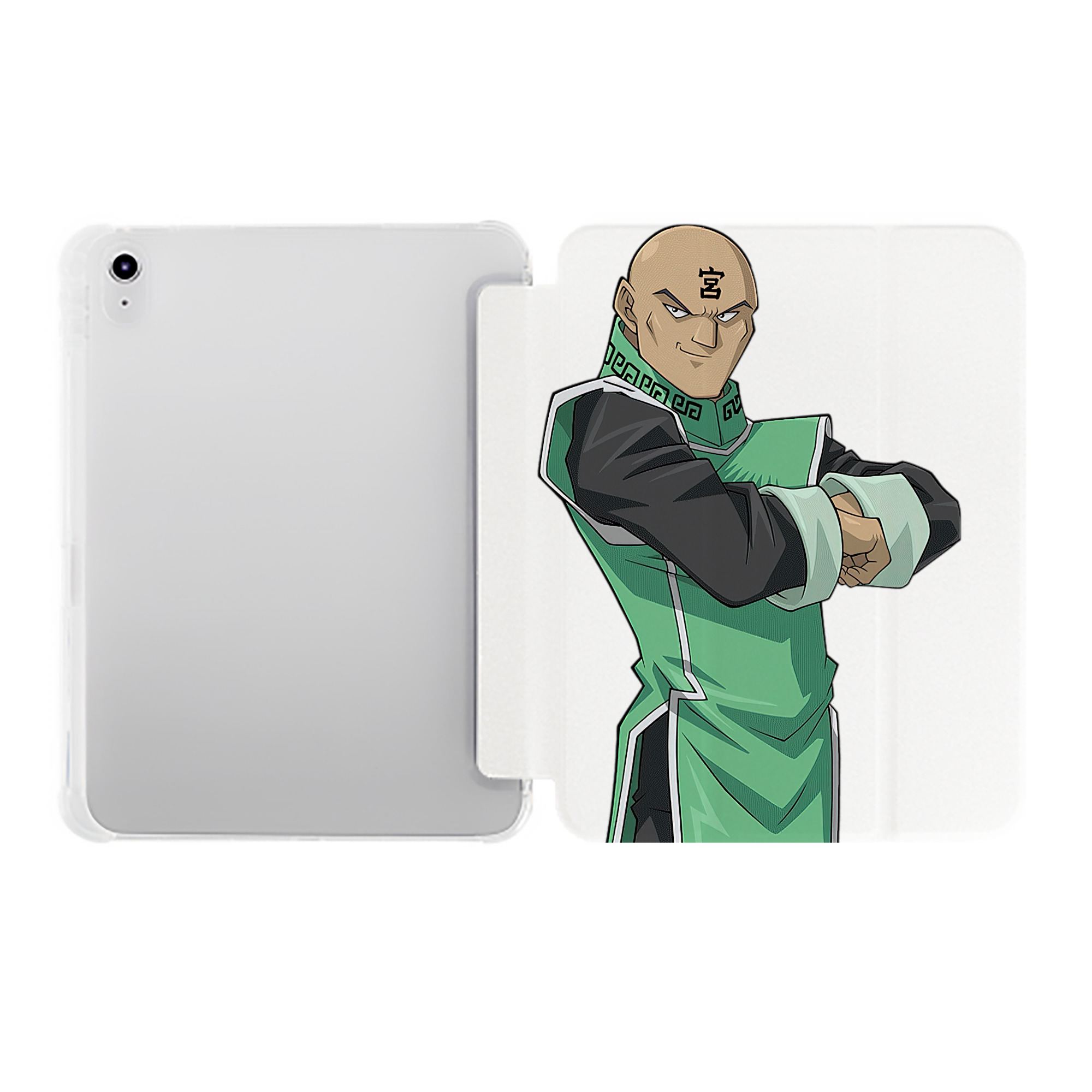 （画像用） 遊☆戯☆王 Yu-Gi-Oh! IPad ケース ペン収納付き 三つ折りスタンド PUレザー×シリコン 対応機種9.5/10.5/10.9インチ